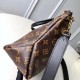 Replicas Louis Vuitton Flower con cremallera Tote BB Monogram Canvas M44351 Negro Baratos Imitacion