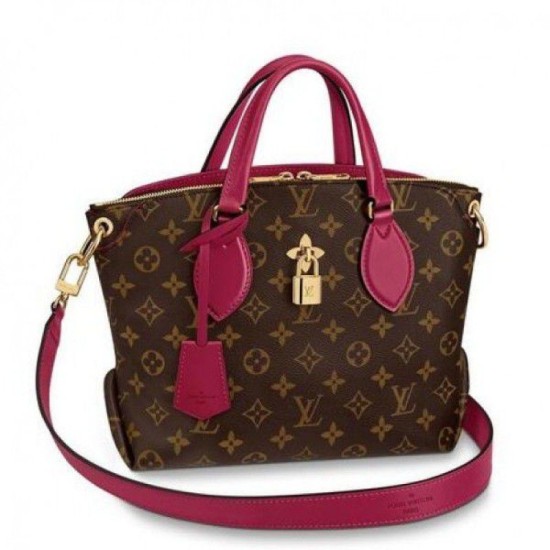 Replicas Louis Vuitton Flower Zipped Tote BB Monogram Canvas M44350 Rojo Baratos Imitacion