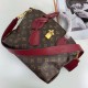 Replicas Louis Vuitton Flower Zipped Tote BB Monogram Canvas M44350 Rojo Baratos Imitacion