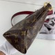 Replicas Louis Vuitton Flower Zipped Tote BB Monogram Canvas M44350 Rojo Baratos Imitacion