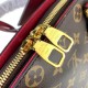 Replicas Louis Vuitton Flower Zipped Tote BB Monogram Canvas M44350 Rojo Baratos Imitacion