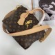 Replicas Louis Vuitton Flower Zipped Tote BB Monogram Canvas M44359 Beige Baratos Imitacion