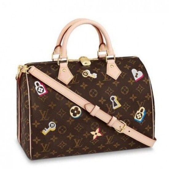 Replicas Louis Vuitton Speedy 30 Bandouliere Monogram flores M44365 Baratos Imitacion