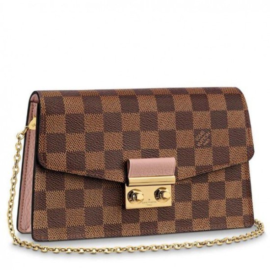 Replicas Louis Vuitton Cartera Croisette Cadena Damier Ebene N60287 Baratos Imitacion