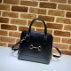 Replicas Gucci 1955 Horsebit Small Top Handle Bag 621220 Negro Baratos Imitacion