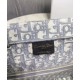 Replicas Christian Dior Tote de libro con bordado oblicuo Dior gris Baratos Imitacion