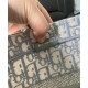 Replicas Christian Dior Bolso Tote Pequeño Con Bordado Oblicuo Dior Gris Baratos Imitacion