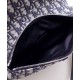 Replicas Christian Dior Oblique Jacquard y Alex Foxton Print Saddle Bag Dark Blue Baratos Imitacion