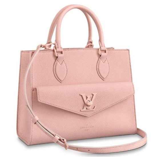 Replicas Louis Vuitton Lockme Tote PM Bag M55818 Blanco Baratos Imitacion