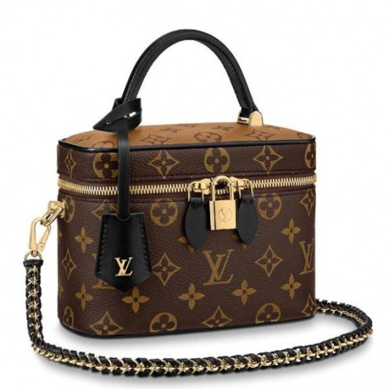 Replicas Louis Vuitton Vanity PM Bolsos Monogram Reverse M45165 Baratos Imitacion