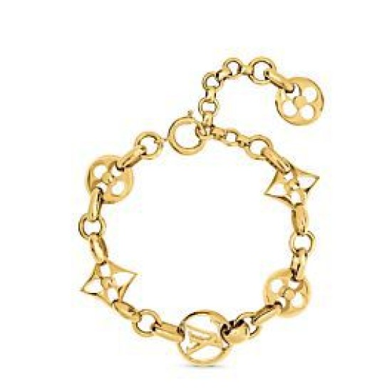 Replicas Louis Vuitton Crazy In Lock Pulsera M69583 Dorado Baratos Imitacion