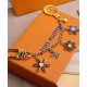 Replicas Louis Vuitton LV Snowflakes Chain Bag Charm Dorado Baratos Imitacion