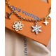 Replicas Louis Vuitton LV Snowflakes Chain Bag Charm Dorado Baratos Imitacion