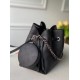 Replicas Bolso Louis Vuitton Bella en cuero Mahina negro M57070 Baratos Imitacion