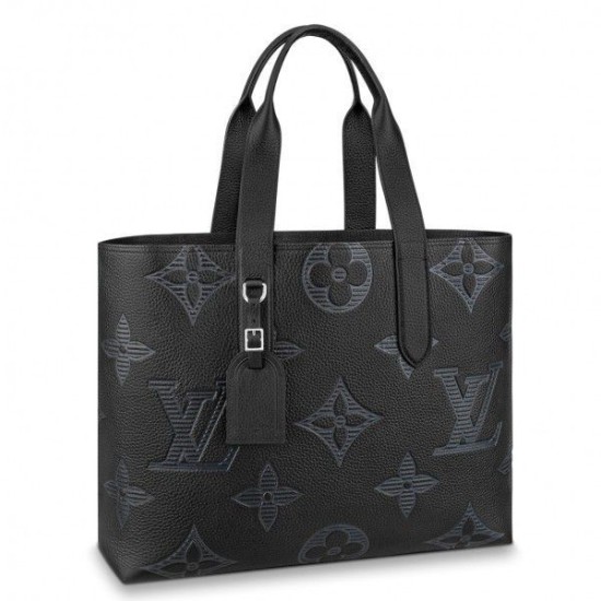 Replicas Louis Vuitton Cabas Voyage Tote Taurillon Shadow M57290 Baratos Imitacion