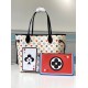 Replicas Louis Vuitton Game On Neverfull MM Bolso blanco M57462 Baratos Imitacion