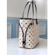 Replicas Louis Vuitton Game On Neverfull MM Bolso blanco M57462 Baratos Imitacion