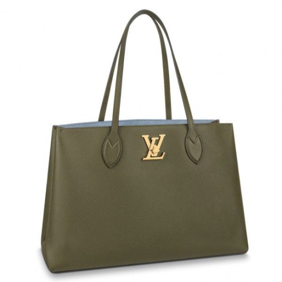 Replicas Bolso Louis Vuitton Lockme en cuero caqui M57508 Baratos Imitacion