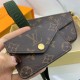 Replicas Louis Vuitton Feicie Correa & amp; amp; Go Monogram Canvas M80091 Baratos Imitacion