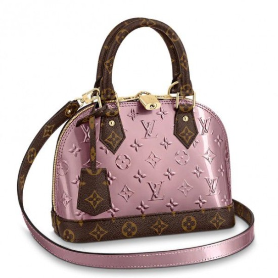 Replicas Louis Vuitton Alma BB Bag Monogram Vernis M90583 Baratos Imitacion