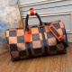 Replicas Louis Vuitton Keepall Bandouliere 50 Damier Graphite Giant N40420 Baratos Imitacion