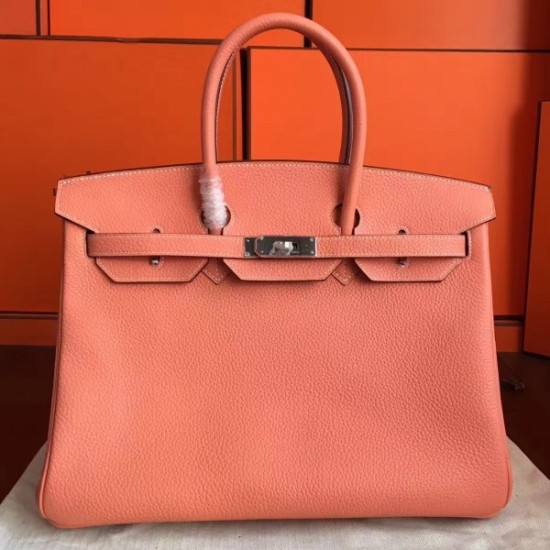 Replicas Herme Birkin 40cm Handmade Bag Clemence Crevette Baratos Imitacion