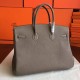 Replicas Herme Birkin 40cm Etoupe Clemence Handmade Bag Baratos Imitacion