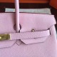 Replicas Bolso hecho a mano Herme Birkin 40cm Clemence Pink Baratos Imitacion