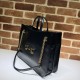 Replicas Gucci 1955 Horsebit Medio Medio bolsa 621144 Negro Baratos Imitacion