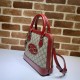 Replicas Gucci 1955 Horsebit bolso pequeño con asa superior 621220 Rojo Baratos Imitacion