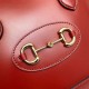 Replicas Gucci 1955 Horsebit bolso pequeño con asa superior 621220 Rojo Baratos Imitacion