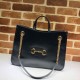 Replicas Gucci 1955 Horsebit Medio Medio bolsa 621144 Negro Baratos Imitacion