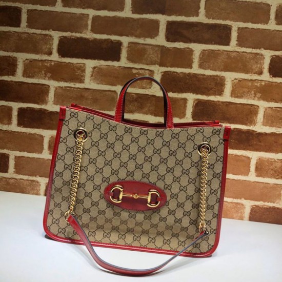 Replicas Gucci 1955 Horsebit Medio Medio bolsa  621144 Rojo Baratos Imitacion