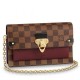 Replicas Louis Vuitton Vavin Cadena Billetera Damier Ebene N60222 Baratos Imitacion