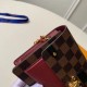 Replicas Louis Vuitton Vavin Cadena Billetera Damier Ebene N60222 Baratos Imitacion