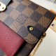 Replicas Louis Vuitton Vavin Cadena Billetera Damier Ebene N60222 Baratos Imitacion