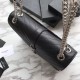 Replicas YSL Saint Laurent Envelope Pequeña Bolsa Grain Relieve Hardware de plata Baratos Imitacion