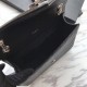 Replicas YSL Saint Laurent Envelope Pequeña Bolsa Grain Relieve Hardware de plata Baratos Imitacion