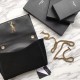 Replicas YSL Saint Laurent Mediana Reversible Kate Suede y Suave Negra Baratos Imitacion