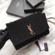 Replicas YSL Saint Laurent Mediana Reversible Kate Suede y Suave Negra Baratos Imitacion