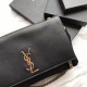 Replicas YSL Saint Laurent Mediana Reversible Kate Suede y Suave Negra Baratos Imitacion