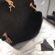 Replicas YSL Saint Laurent Mediana Reversible Kate Suede y Suave Negra Baratos Imitacion