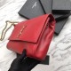 Replicas YSL Saint Laurent Mediana Reversible Kate Suede y Lisa Roja Baratos Imitacion