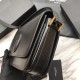 Replicas Sillín YSL Saint Laurent LE 61 Mediano Bolsa Negra Baratos Imitacion