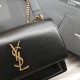 Replicas YSL Saint Laurent Sunset Medio dorado liso dorado Hardware Baratos Imitacion