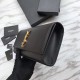 Replicas YSL Saint Laurent Classic Monogram Billetera Suave Negra Baratos Imitacion