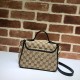 Replicas Gucci GG Marmont Mini bolso de asa superior 583571 negro Baratos Imitacion