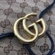 Replicas Gucci GG Marmont Mini bolso de asa superior 583571 negro Baratos Imitacion