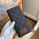 Replicas Louis Vuitton Brazza Monedero Monogram Eclipse M69260 Baratos Imitacion