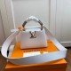 Replicas Louis Vuitton Capucines Mini con mango de piel de serpiente Ayers M56399 Baratos Imitacion